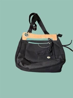 Blue and Tan Women's Crossbody crossbody messenger style travel  Bag